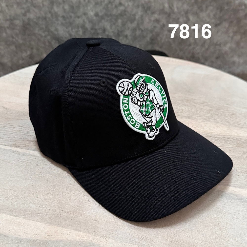 Mitchell & Ness Boston Celtics Snapback Hat Black NBA Lucky Leprechaun 7818